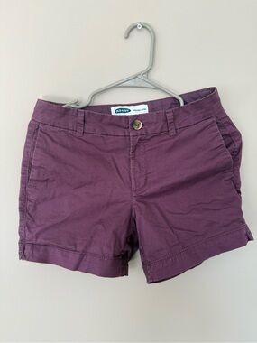 Old Navy Women's Plum Cotton Blend Shorts